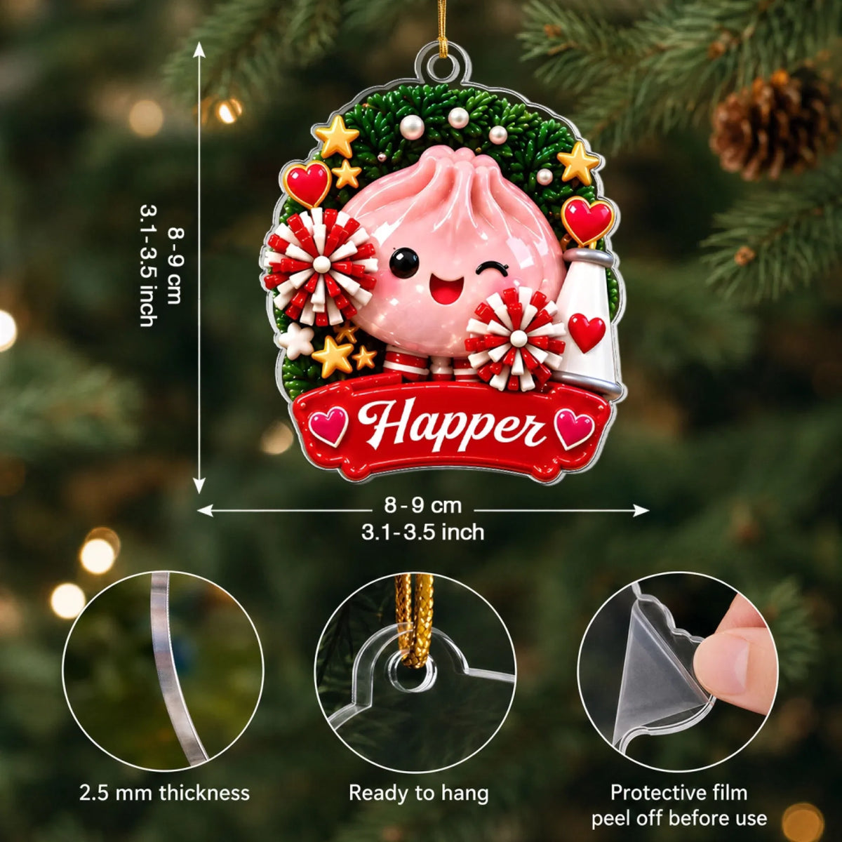 Winter Dumpling Christmas Ornament