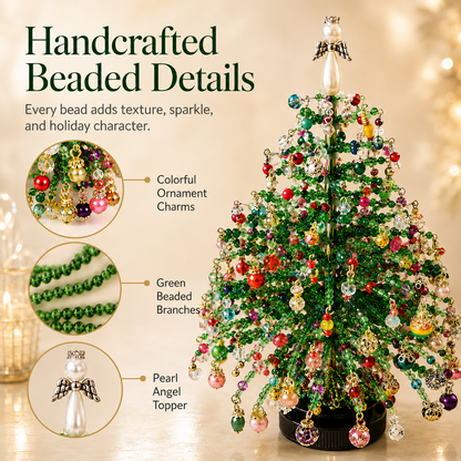 ✨ DIY Beaded Christmas Tree Kit – 🎅Create Your Own Sparkling Holiday Decoration