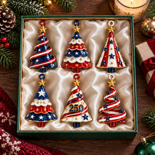 Construction Vehicle Ornament Set