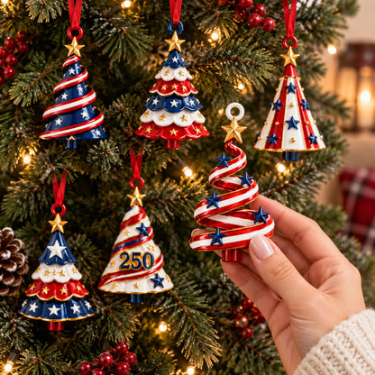 Construction Vehicle Ornament Set
