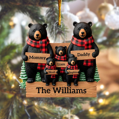Festive Highland Cow Ornament