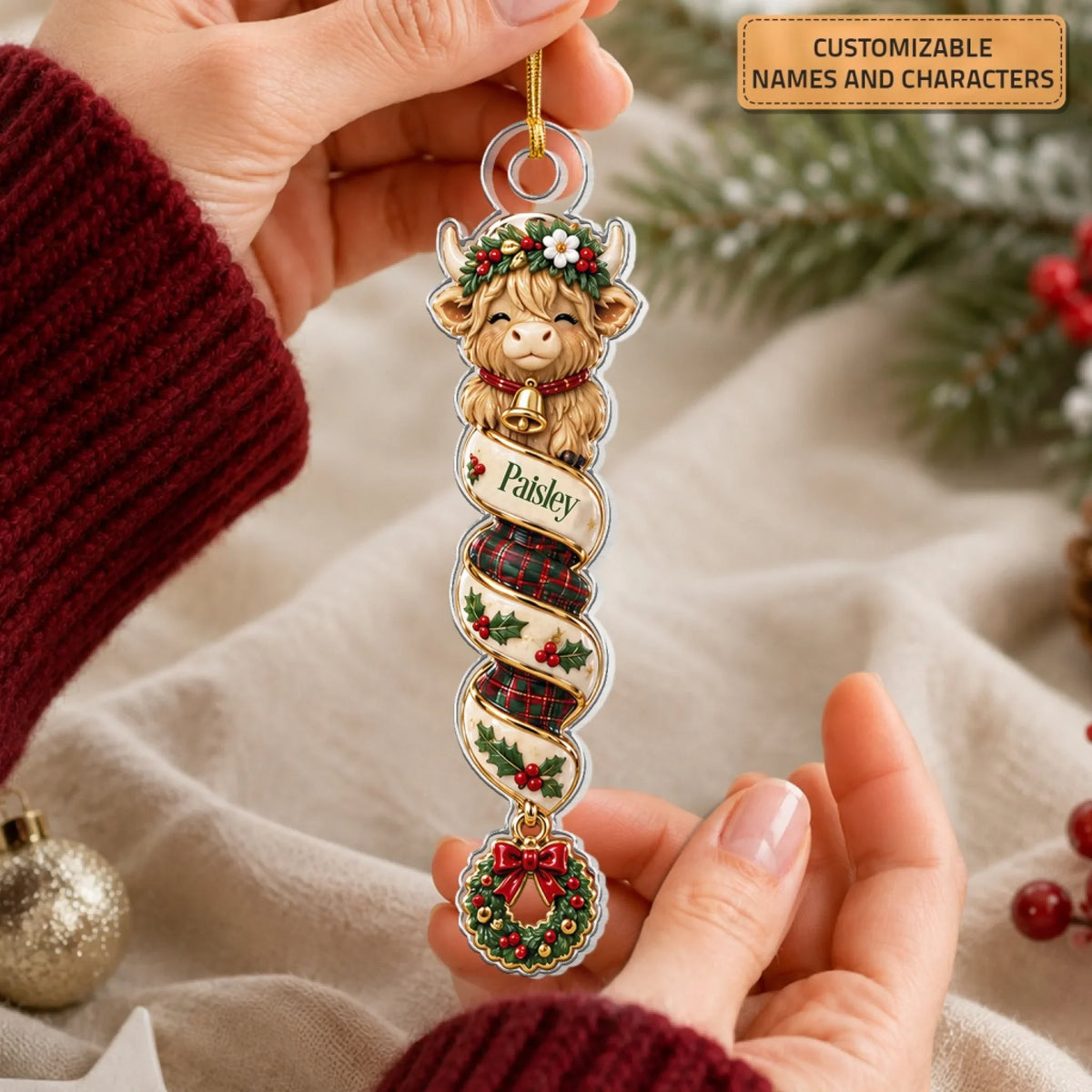 Festive Farm Truck Ornament Set