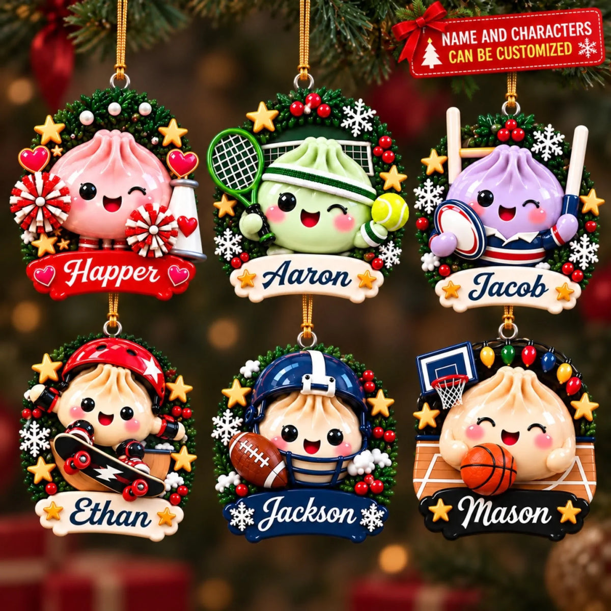 Winter Dumpling Christmas Ornament