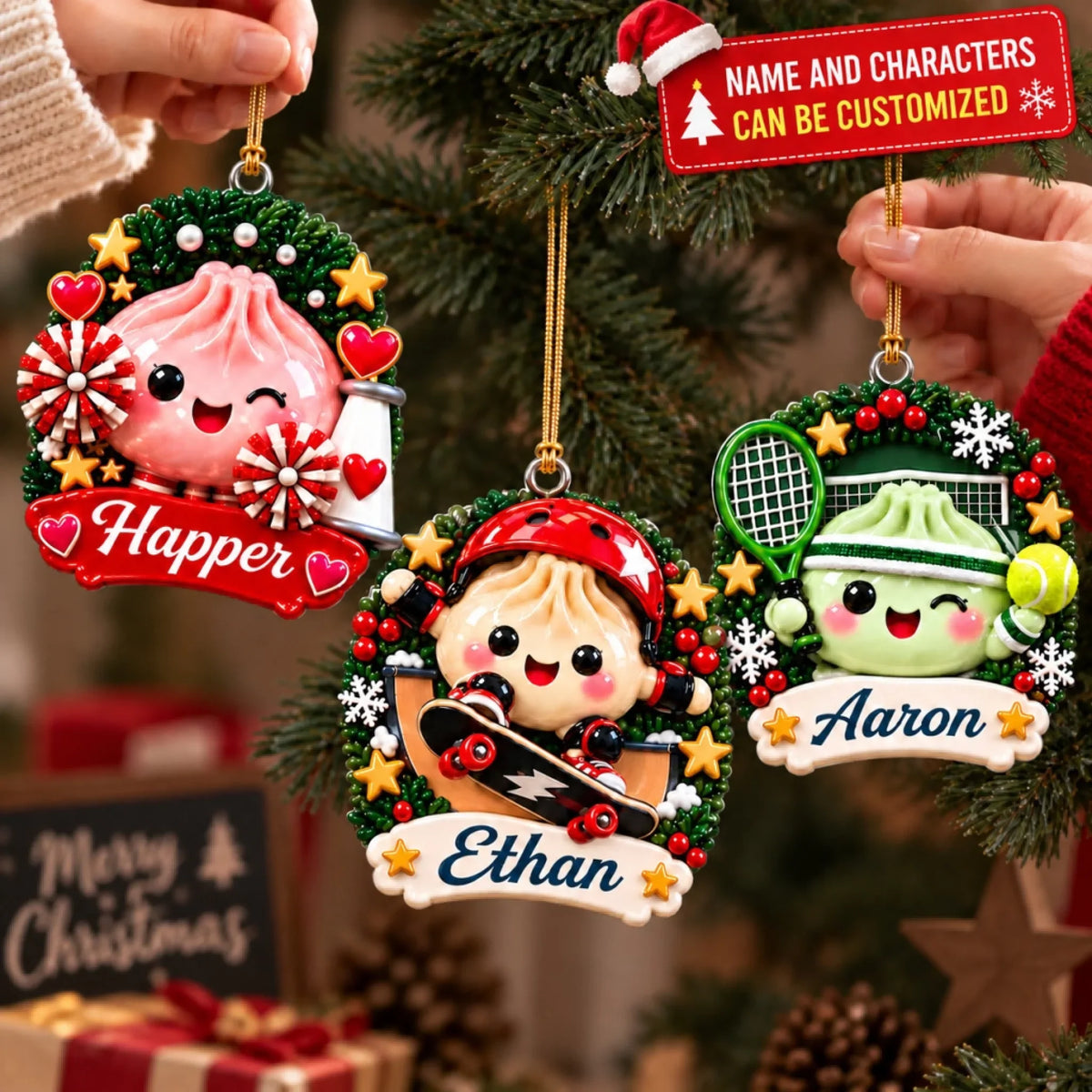 Winter Dumpling Christmas Ornament