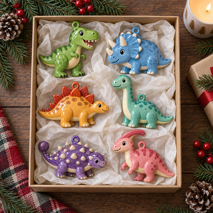 Winter Work Vehicle Ornament Set