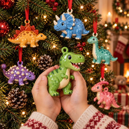 Winter Work Vehicle Ornament Set
