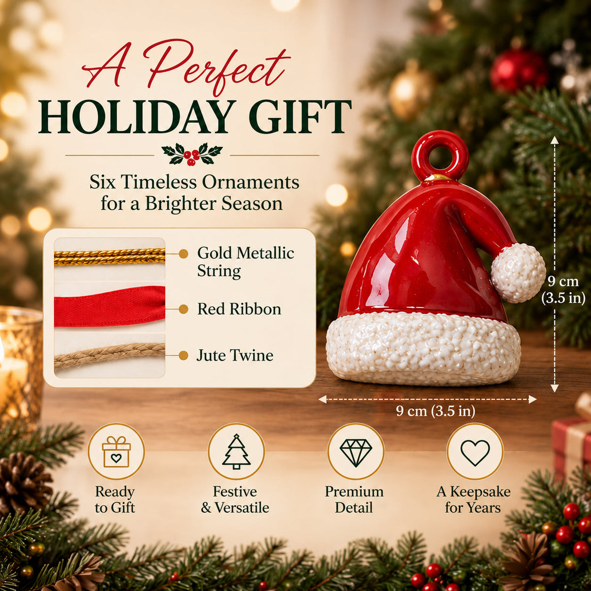 Construction Vehicle Ornament Set