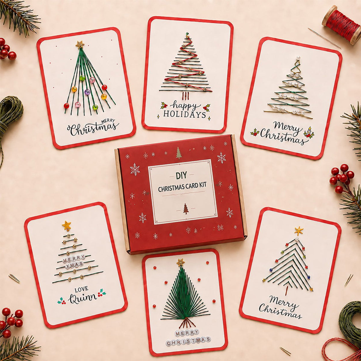 🎄Merry & Bright Christmas DIY Kit (6 pcs)