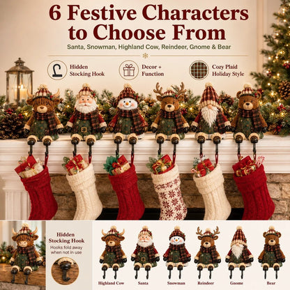 🔥HOT SALE🔥🎄🧦Christmas Character Stocking Holder Collection